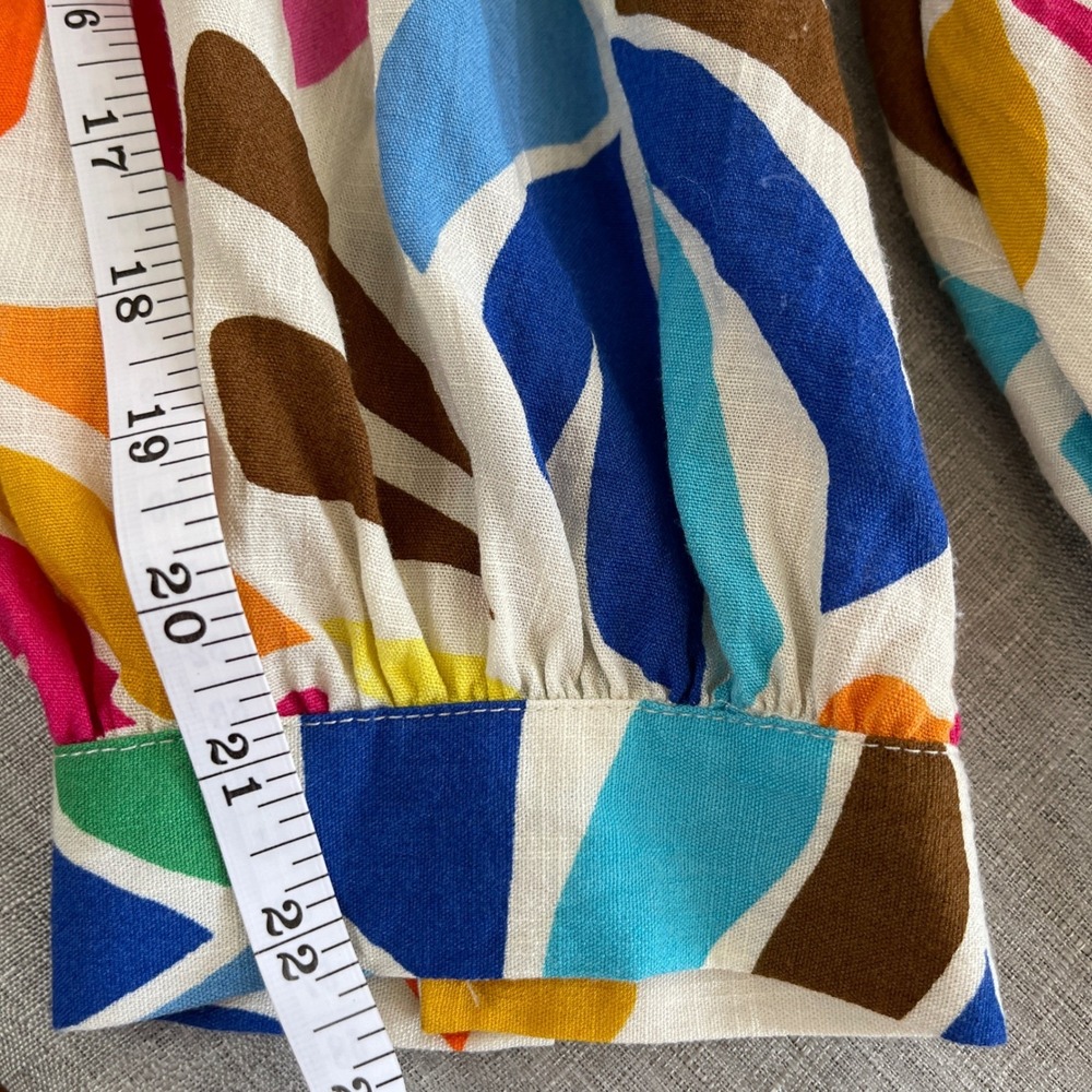 Tabitha Brown Tropical Botanical Cover Up Shirtdress Tunic Women Large Multi - Picture 15 of 16